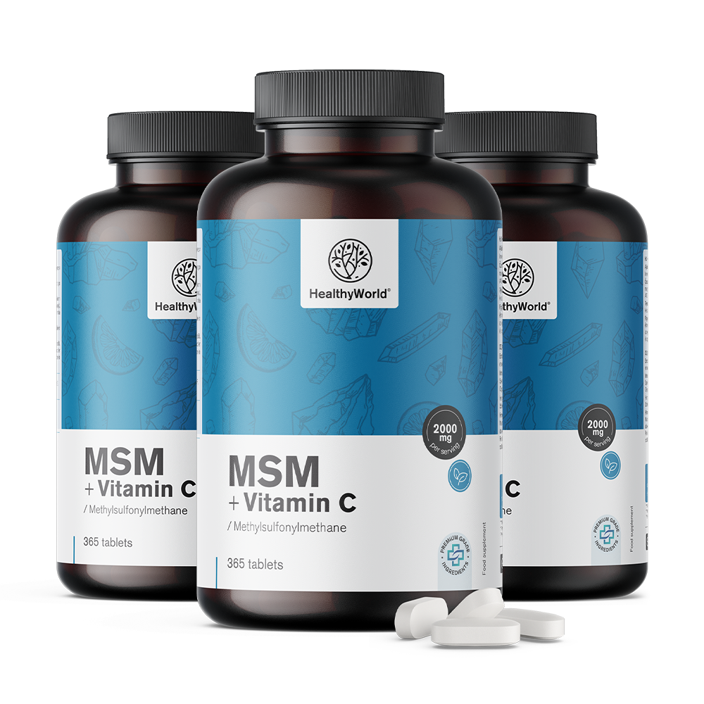 MSM 2000 mg - z witaminą CMSM 2000 mg - z witaminą C