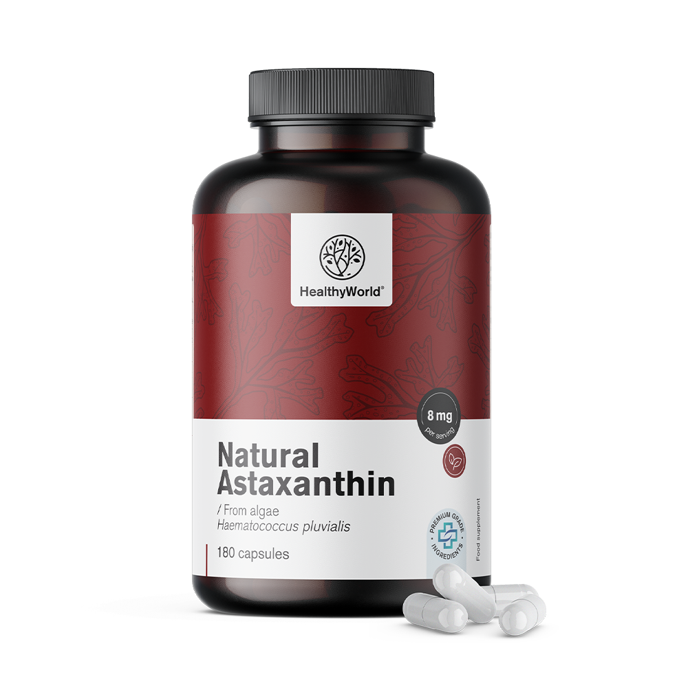 Naturalny astaksantyna 8 mg w kapsułkach.