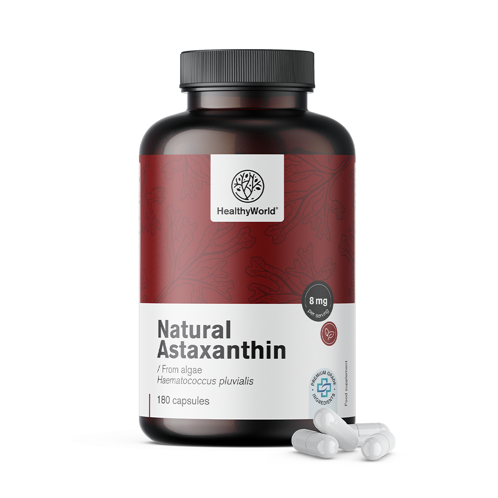 Naturalny astaksantyna 8 mg w kapsułkach.