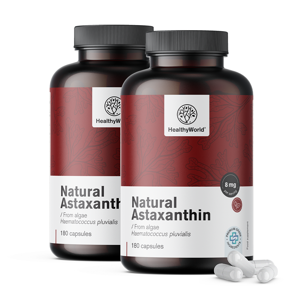 Naturalny astaksantyna 8 mg w kapsułkach.