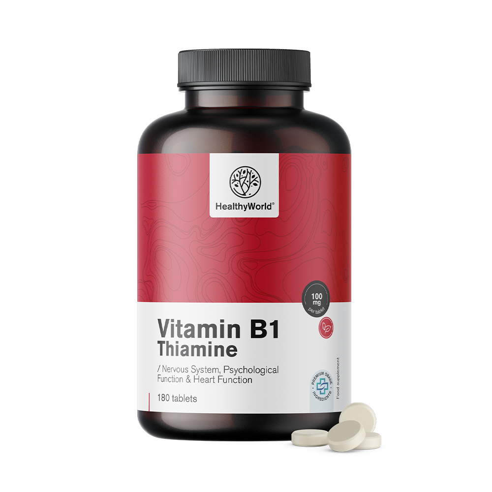 Witamina B1 - tiamina 100 mg w tabletkach.