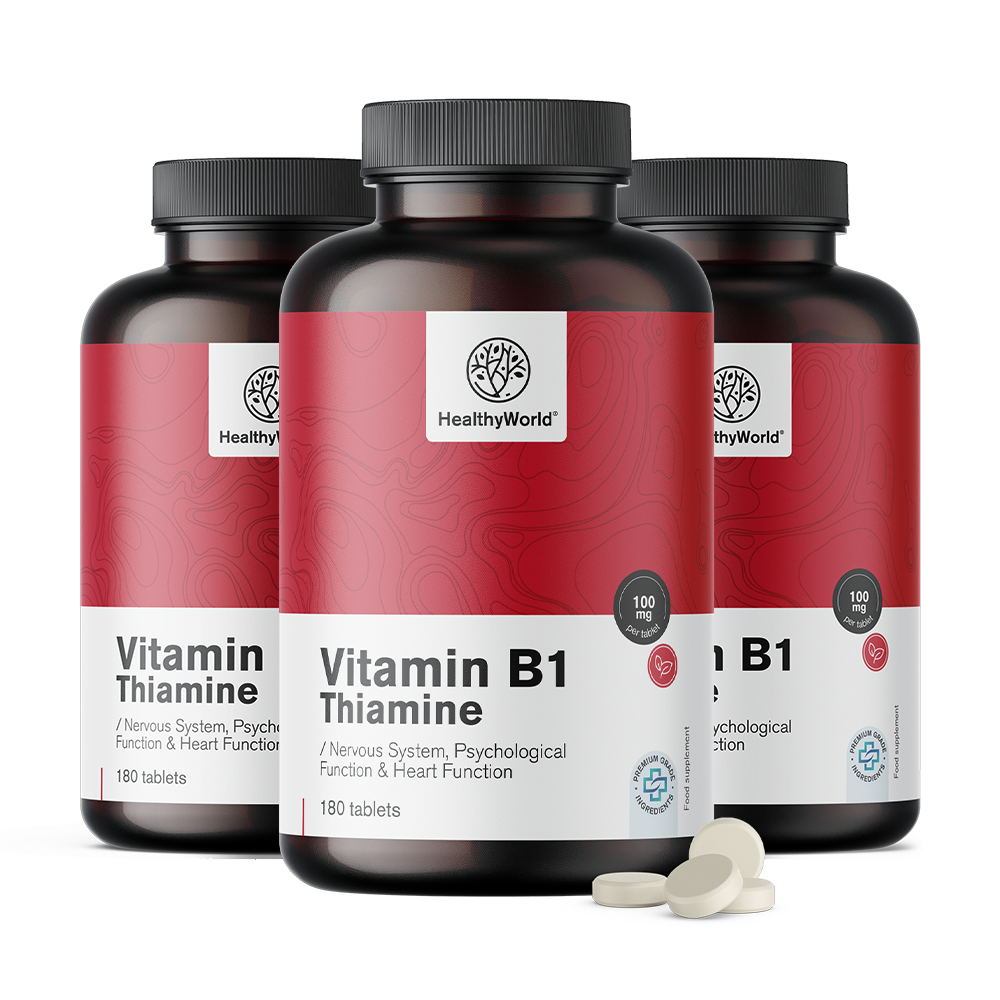 Witamina B1 - tiamina 100 mg w tabletkach.