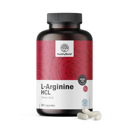 L-arginina HCL 4500 mg, 365 kapsułek