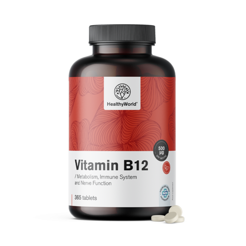 Witamina B12 500 µg, 365 tabletek