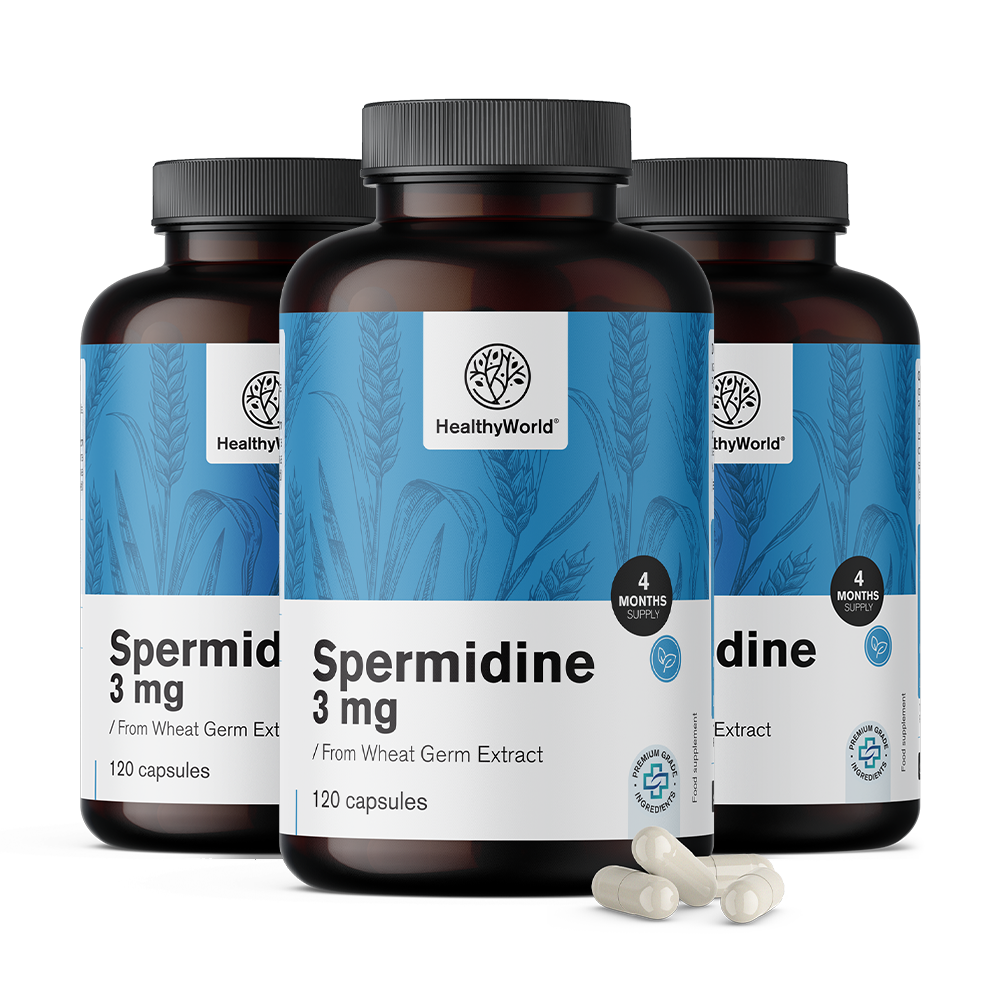 Spermidyna 3 mg - z ekstraktu klic pšenice.