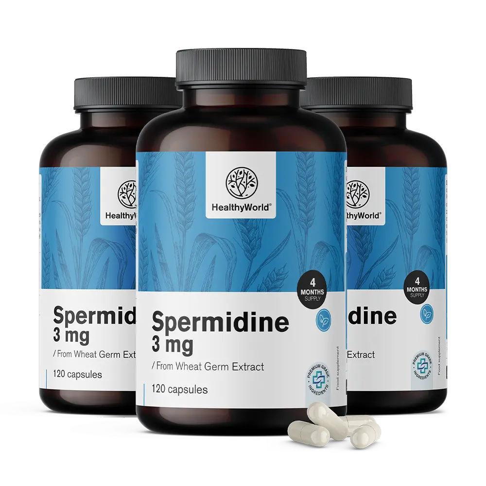Spermidyna 3 mg - z ekstraktu klic pšenice.