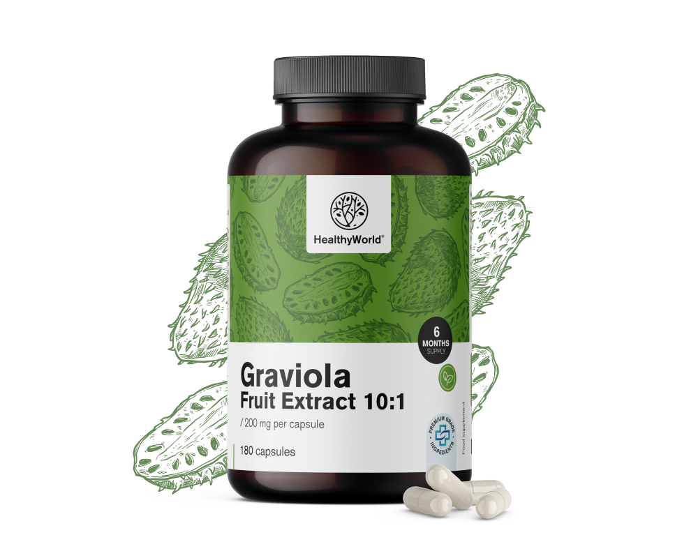 Graviola 200 mg - ekstrakt 10:1