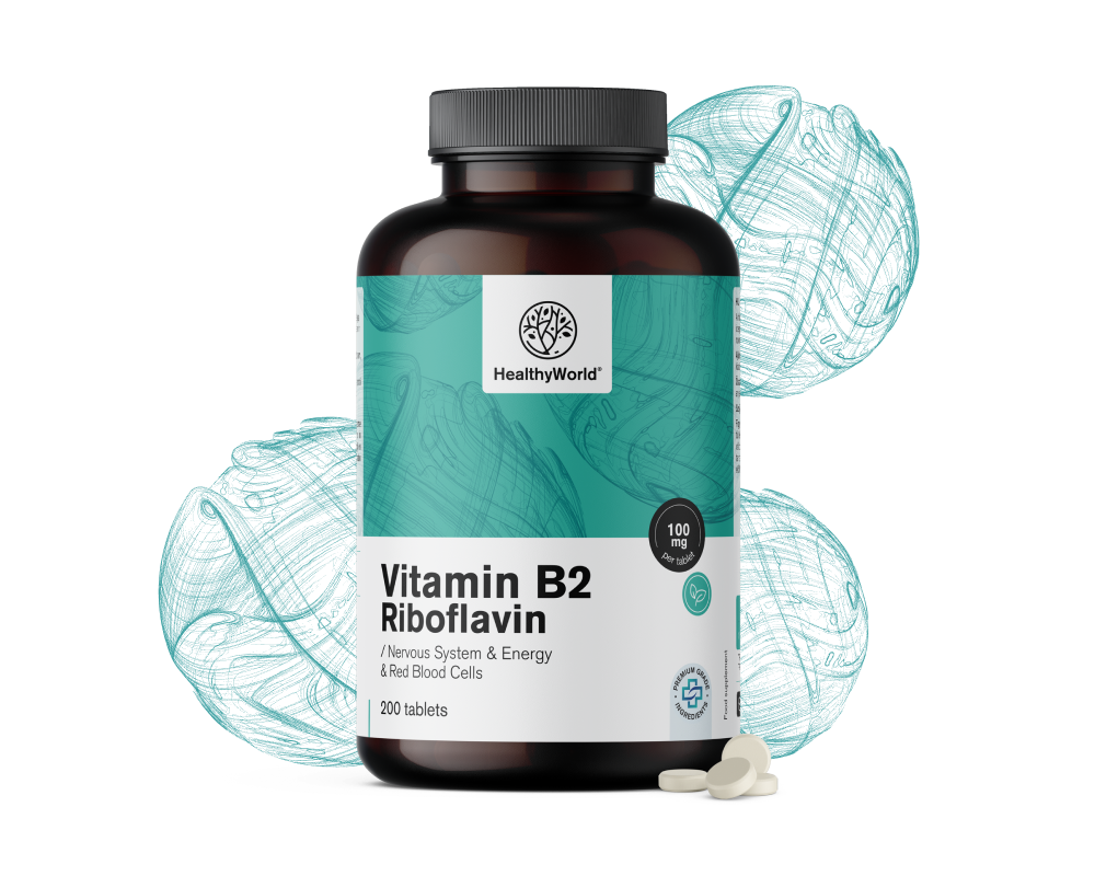 Witamina B2 - ryboflawina 100 mg