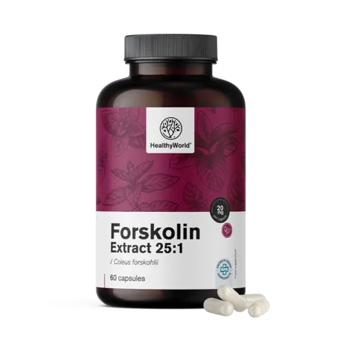 Forskolina – z ekstraktu z pokrzywy indyjskiej 20 mg, 60 kapsułek