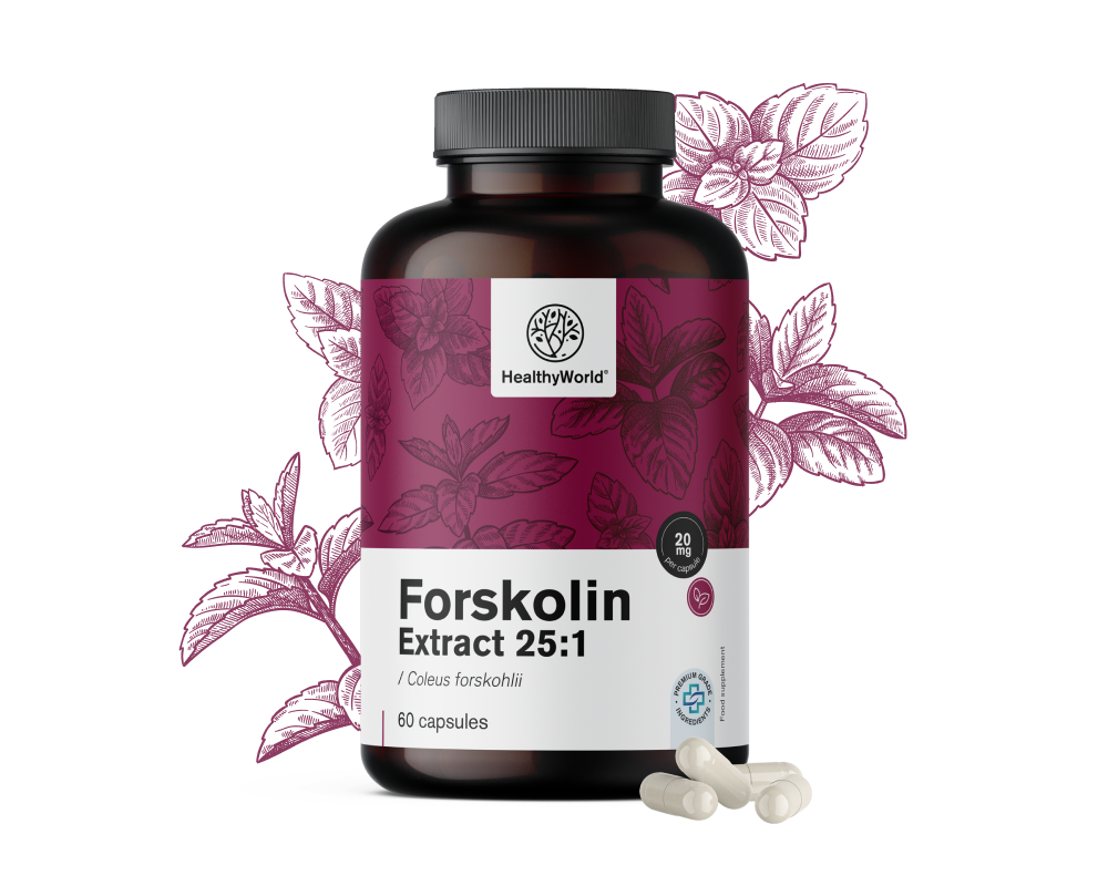 Forskolina – z ekstraktu z pokrzywy indyjskiej 20 mg