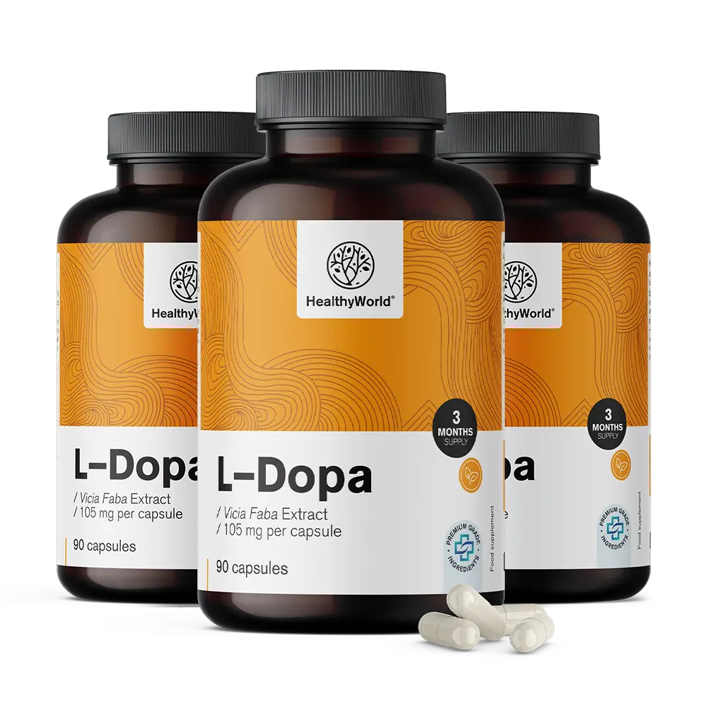 L-dopa 105 mg - z ekstraktu fižola