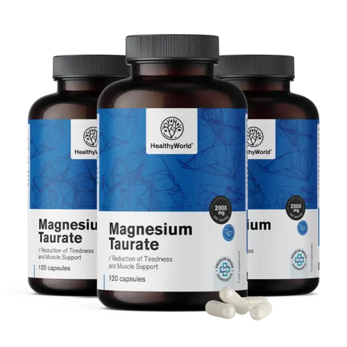 3x Taurynian magnezu 2000 mg, razem 360 kapsułek