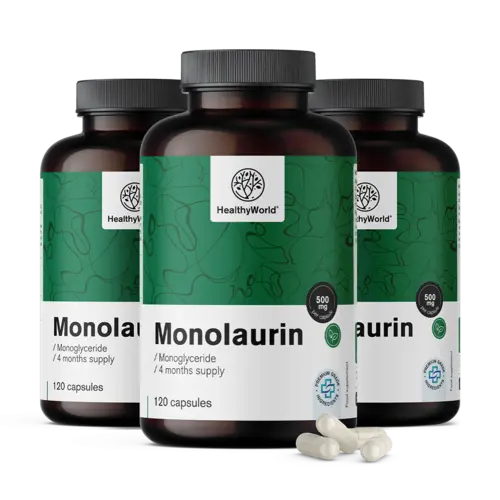 3x Monolauryna 500 mg, razem 360 kapsułek