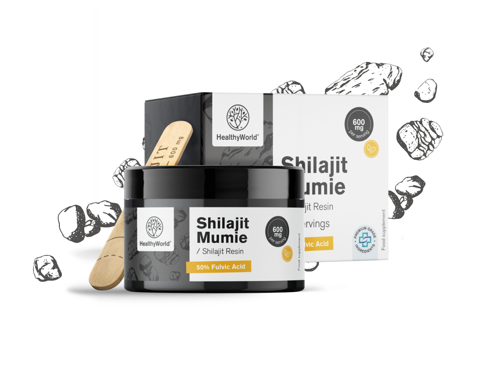 Shilajit Mumie 600 mg – żywica