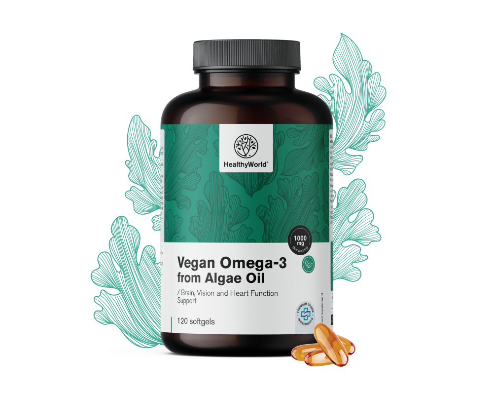 Wegańskie omega-3 1000 mg - z alg