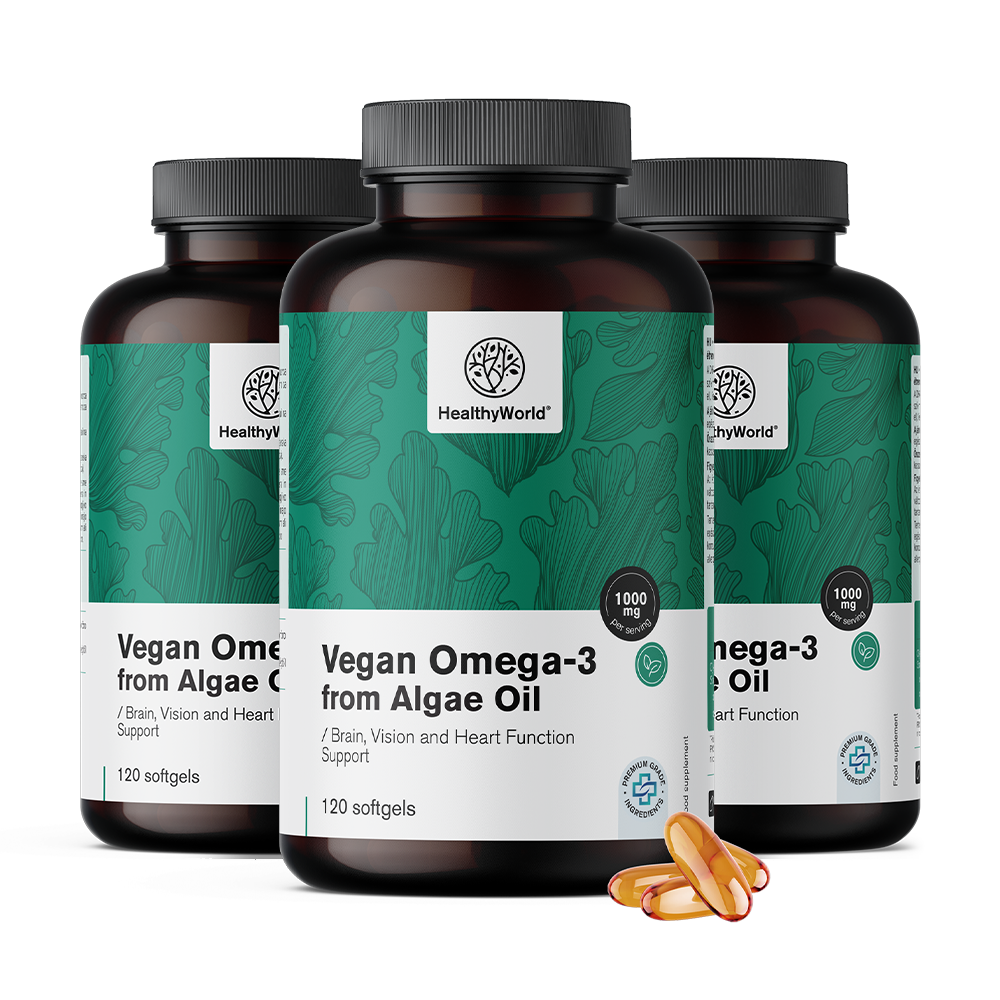 Omega-3 roślinne 1100 mg - z alg