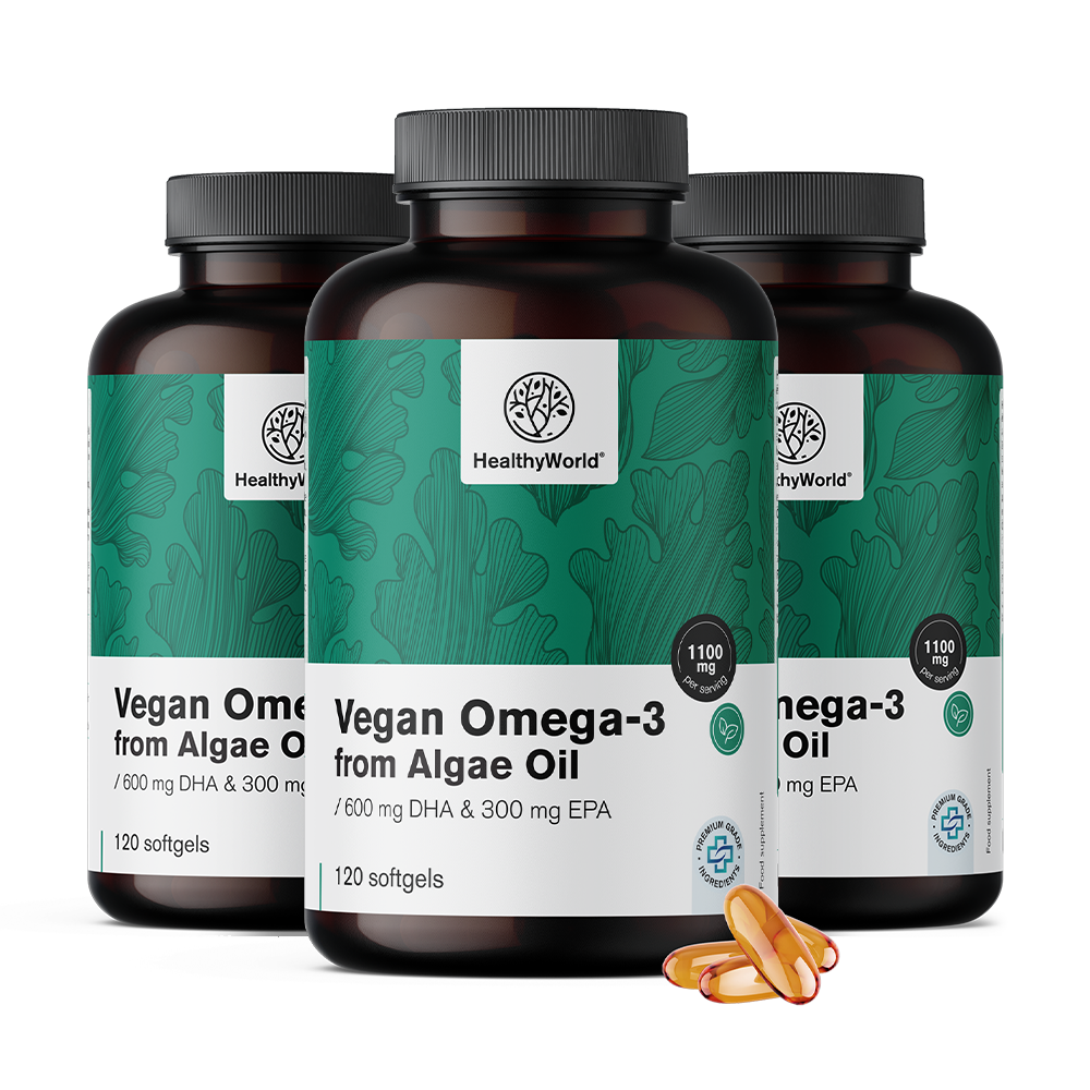 Omega-3 roślinne 1100 mg - z alg