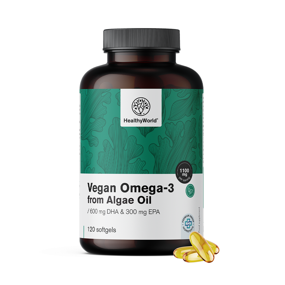 Omega-3 roślinne 1100 mg - z alg