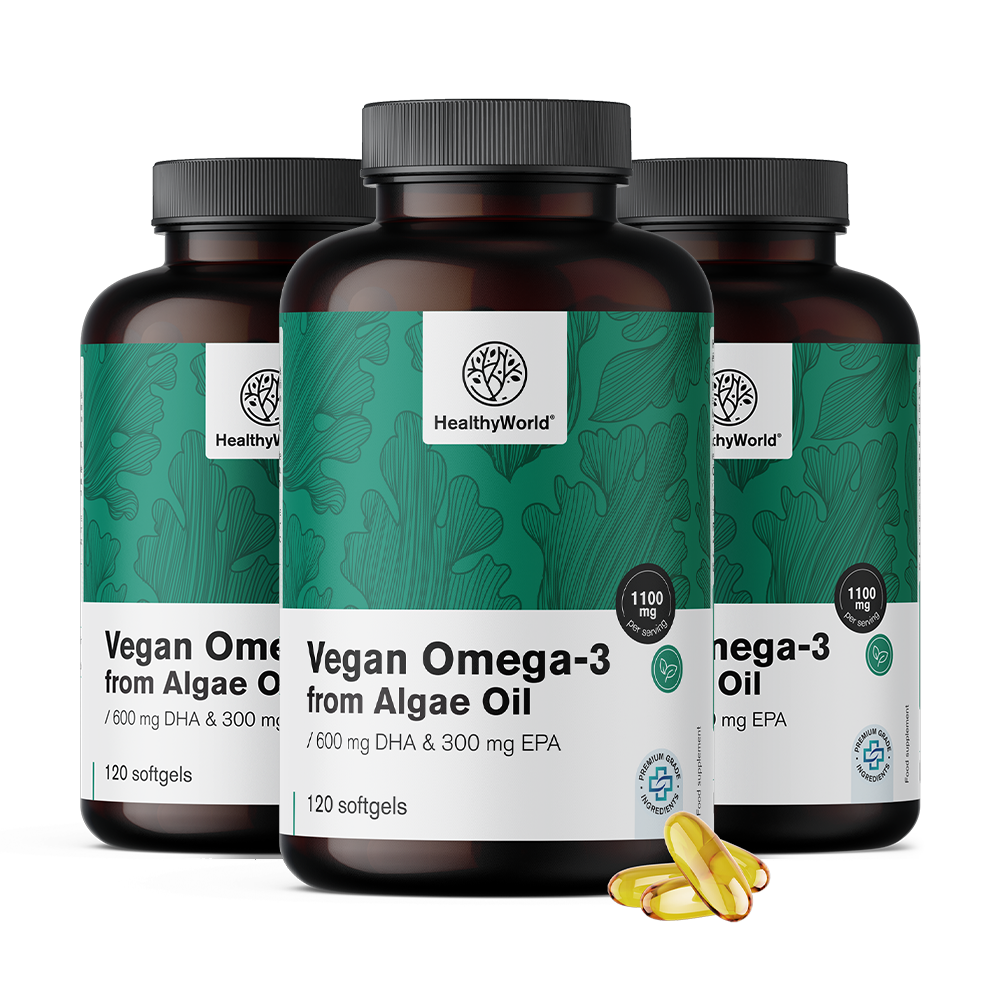 Omega-3 roślinne 1100 mg - z alg