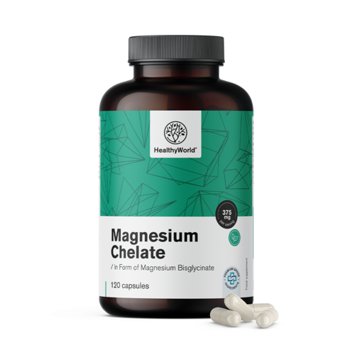 Chelat magnezu 375 mg, 120 kapsułek