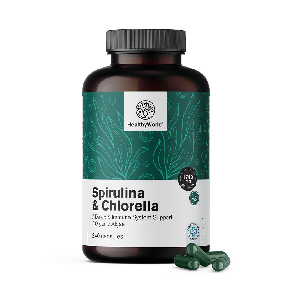 BIO Spirulina i chlorella.