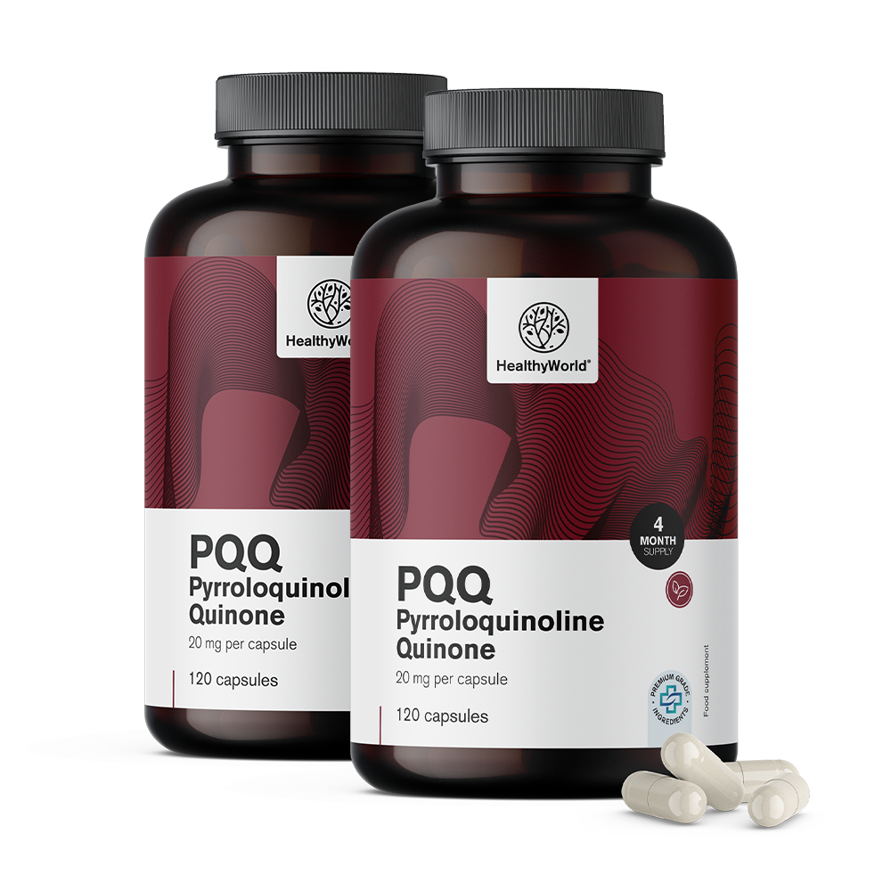 PQQ - pirylochinolina kinon 20 mg.