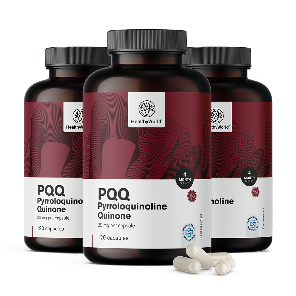 PQQ - pirylochinolina kinon 20 mg.