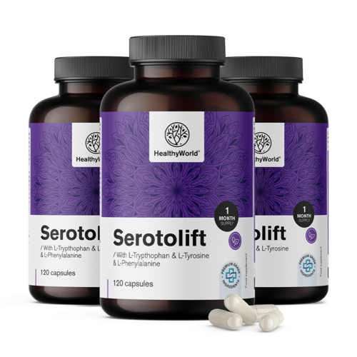 3x Serotolift – wsparcie serotoniny, razem 360 kapsułek