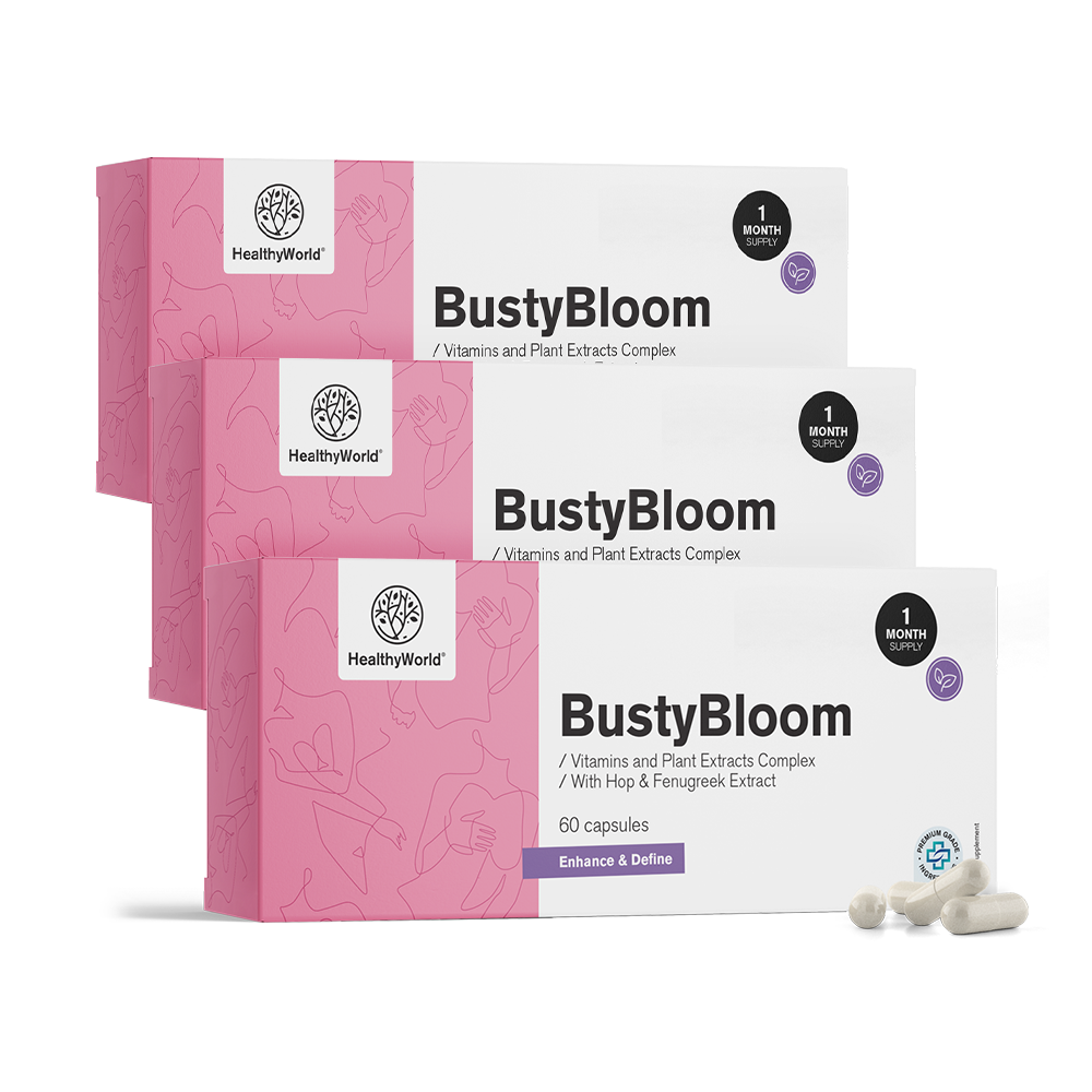 BustyBloom - kompleks witamin i ekstraktów roślinnych.