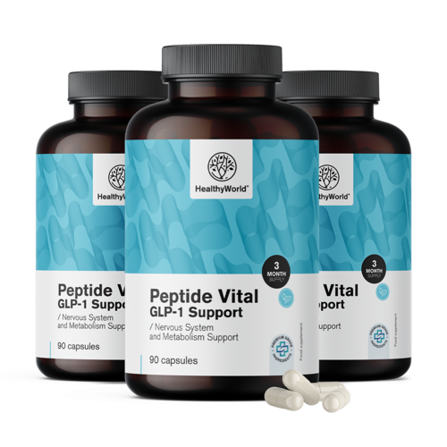 3x Peptide Vital, kompleks GLP-1, razem 270 kapsułek