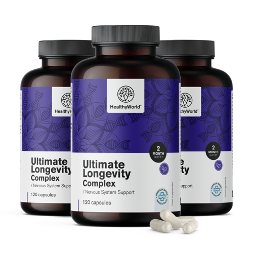 3x Ultimate Longevity Complex, razem 360 kapsułek