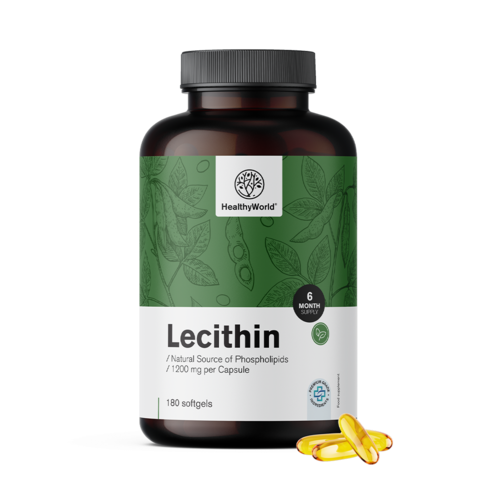 Lecytyna 1200 mg, 180 miękkich kapsułek